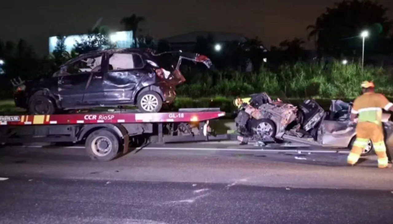 Acidente em São José dos Campos -Foto: Edézio Ribeiro/TV Vanguarda
