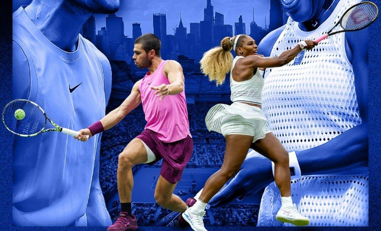 Carlos Alcaraz e Serena Williams - X.com/ US OPEN