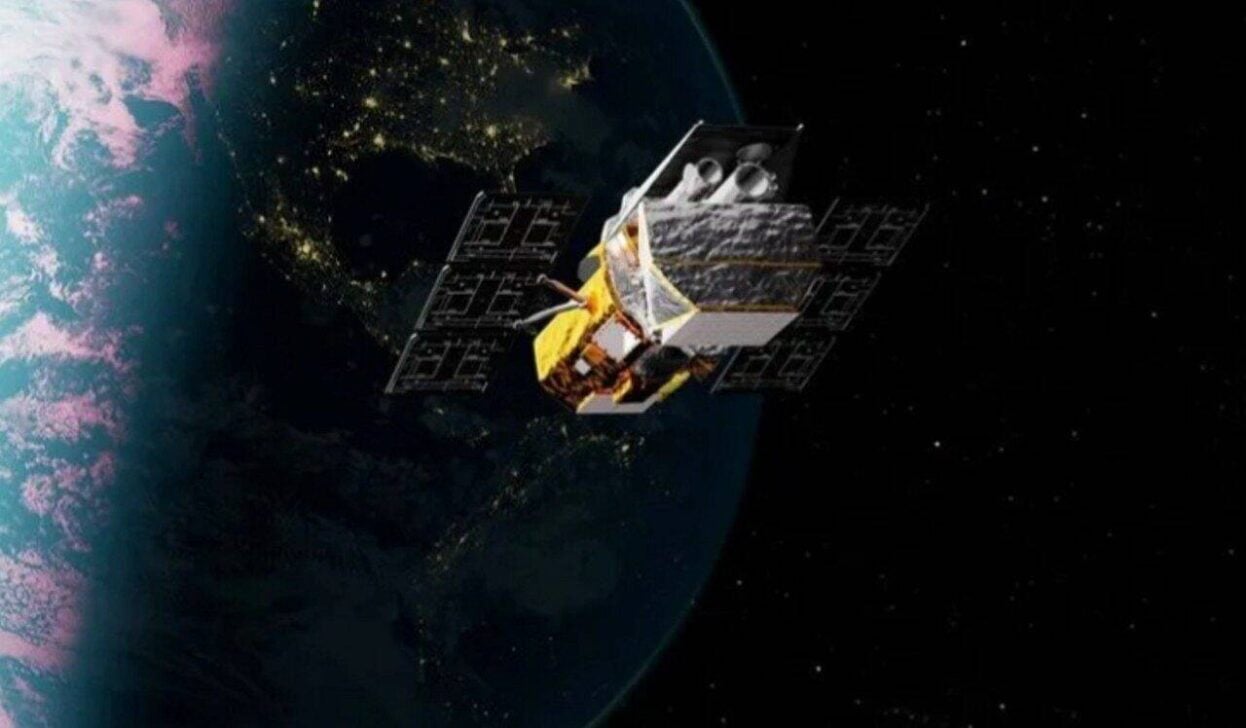 foguete Swift Boost - Crédito: Laboratório de Imagens Conceituais do Centro de Voos Espaciais Goddard da NASA