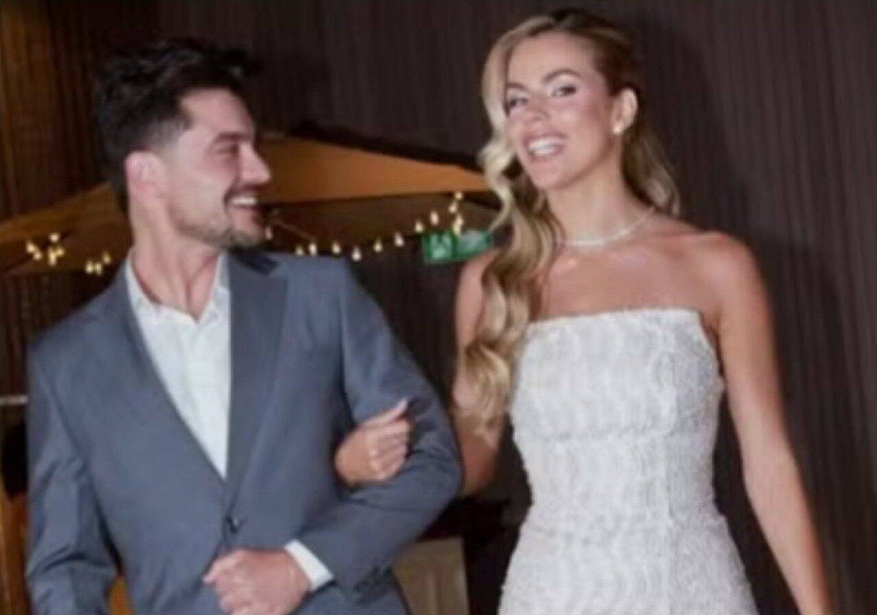 Ator Guilherme Leicam, ex-Malhação, celebra casamento religioso luxuoso com Anna Clara