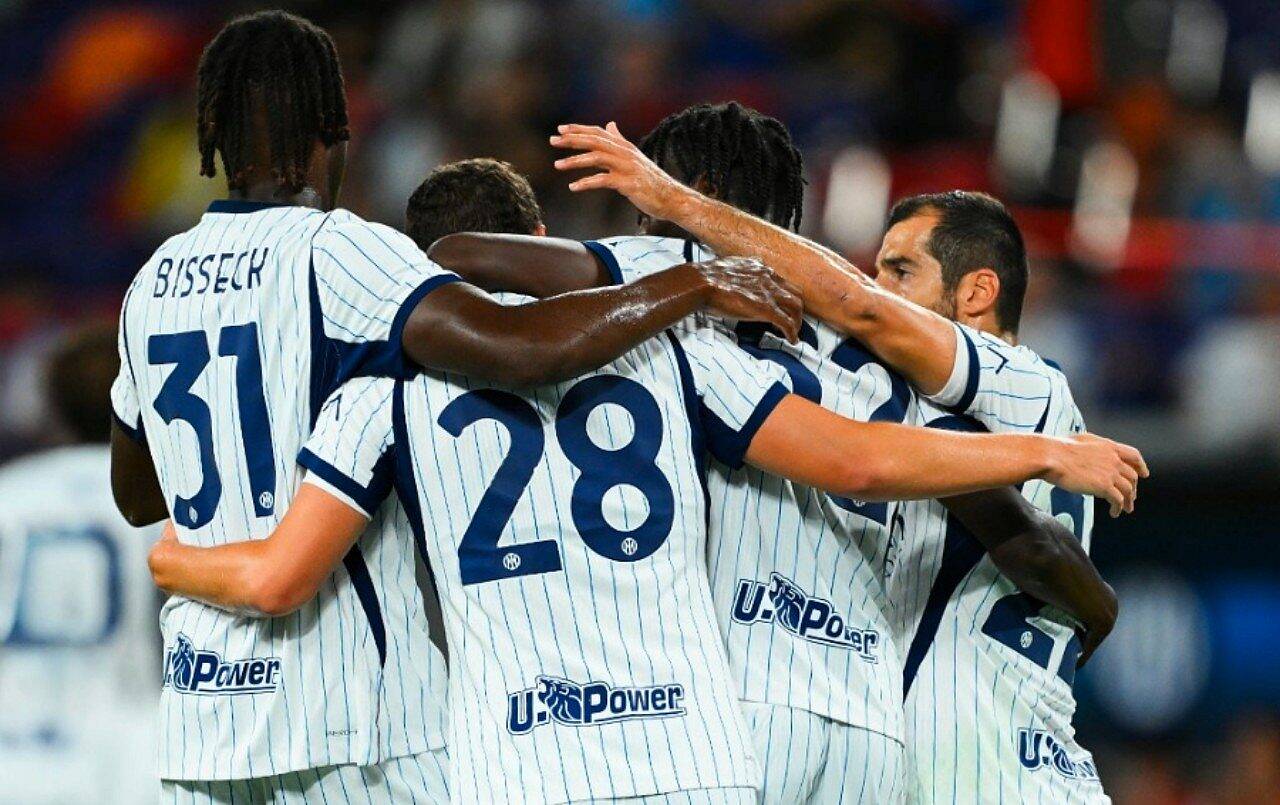 Inter comemoração do Gol Benjamin Pavard - X