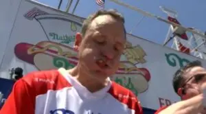 Joey Chestnut’s win marks 18th Nathan’s Contest title with 66 hot dogs