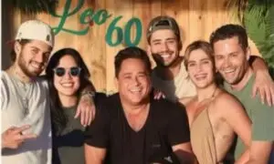 Leonardo faz observação sobre outros filhos durante apresentação com Pedro Leonardo