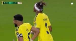 Con una bellissima mossa, Mohamed Simakan segna e pareggia il duello Al Diriyah x Al-Nassr per la Coppa del Re