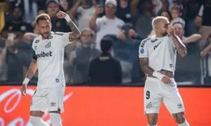Neymar e Gabigol lideram virada do Santos na Sul-Americana e comprovam sintonia em campo
