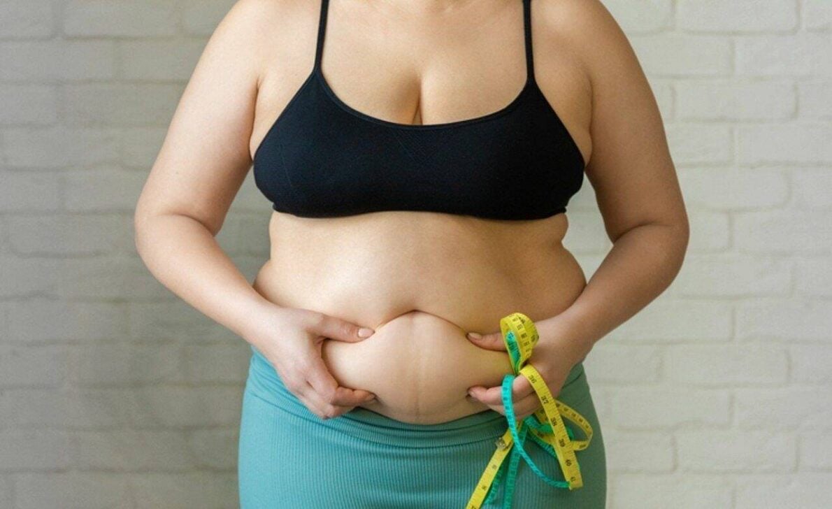 Obesidade, Gordura no abdomem, fita métrica - Iren_Geo/Shutterstock.com