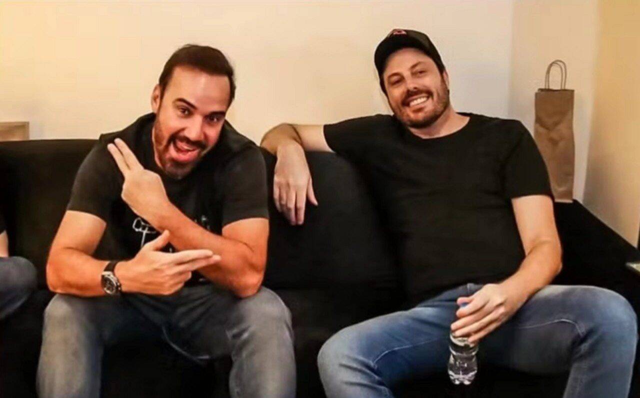 Os humoristas Diogo Portugal e Danilo Gentili - Reprodução/Instagram