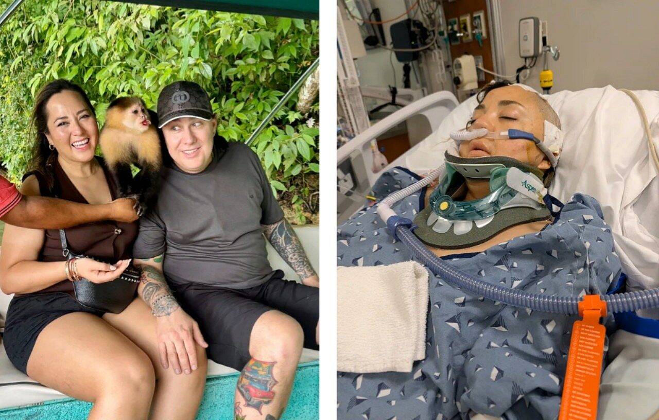 Pamela Guillen and her fiancee, before the accident. Courtesy Pamela Guillen - Internet