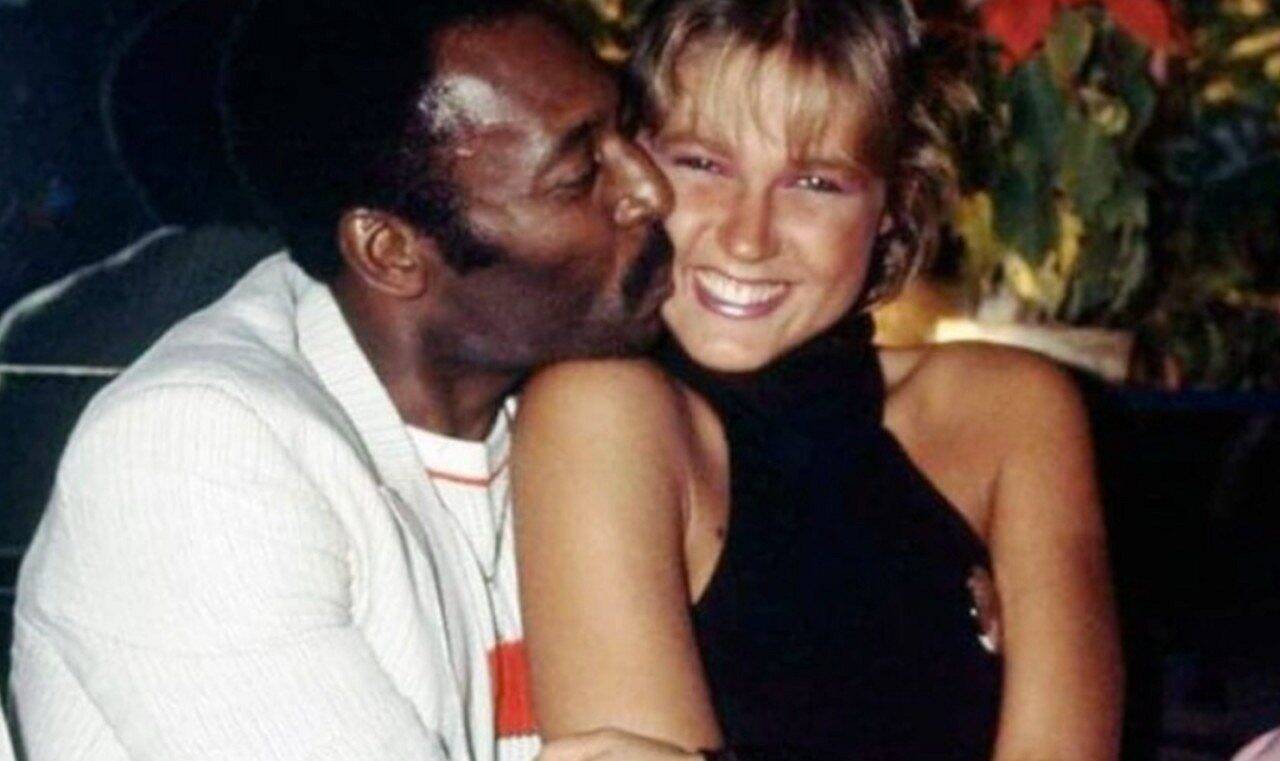Pelé e Xuxa - rede social
