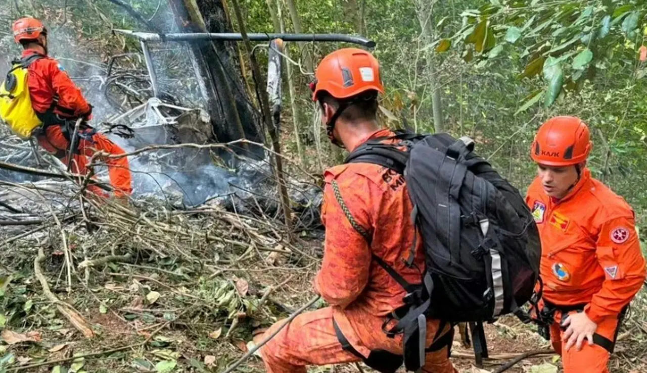 Queda de helicóptero no Rio