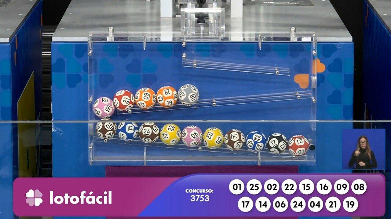 Resultado agora da Lotofácil 3753