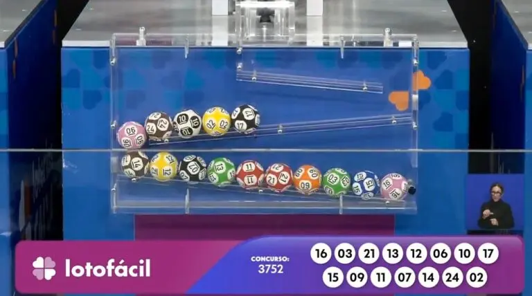 Resultado Lotofácil 3752