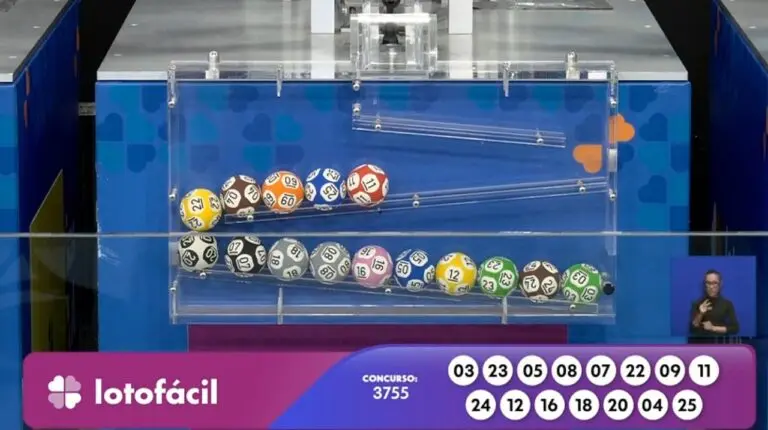 Resultado Lotofácil 3755