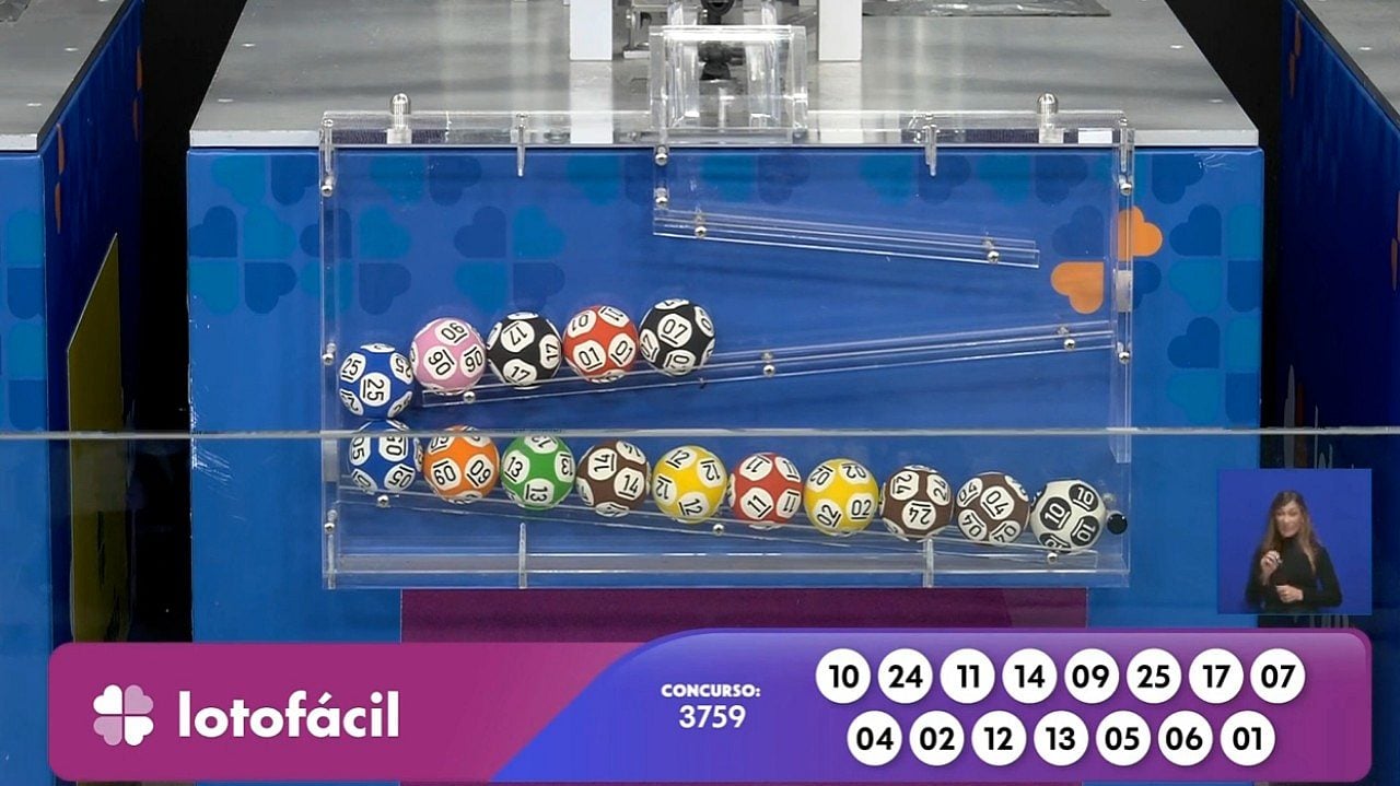Resultado Lotofácil 3759
