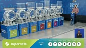 Resultado Super Sete 877 de agora de R$ 5,6 milhões nas Loterias Caixa nesta segunda – 1 – 7 – 5 – 9 – 8 – 9 – 9