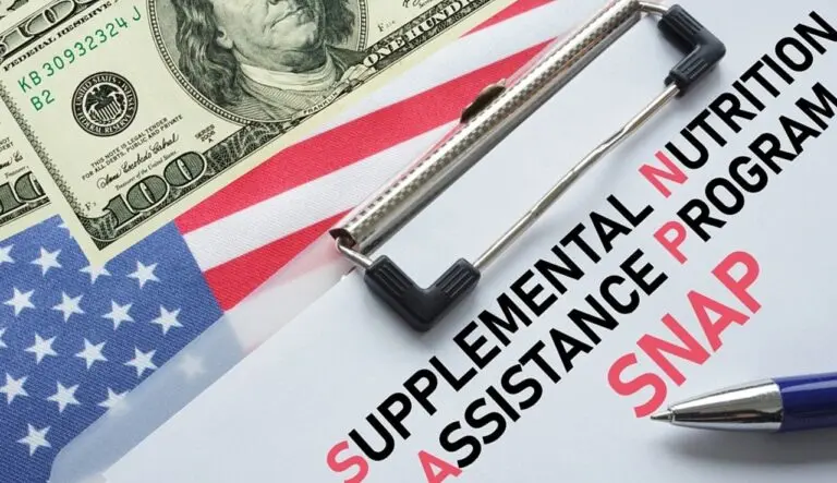 SNAP, dólar, bandeira dos EUA - Jack_the_sparow/ Shutterstock.com
