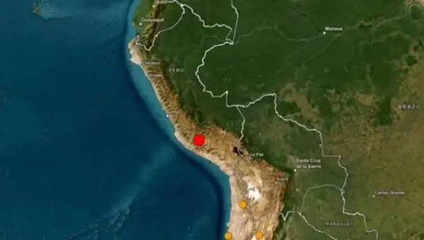 Terremoto de magnitude 6,7 atinge o sul do Peru - Foto: Reprodução/USGS