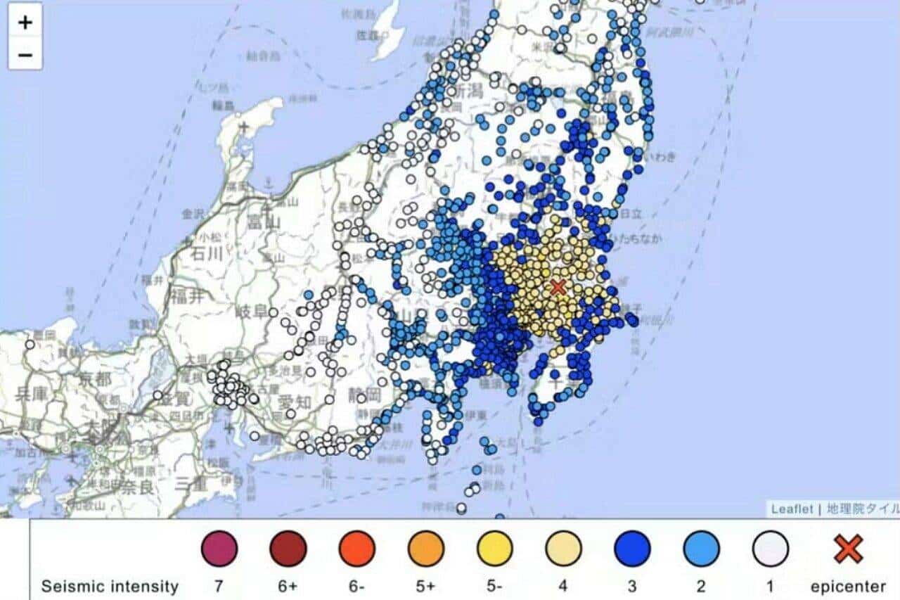 Terremoto Japão - Agência Meteorológica do Japão