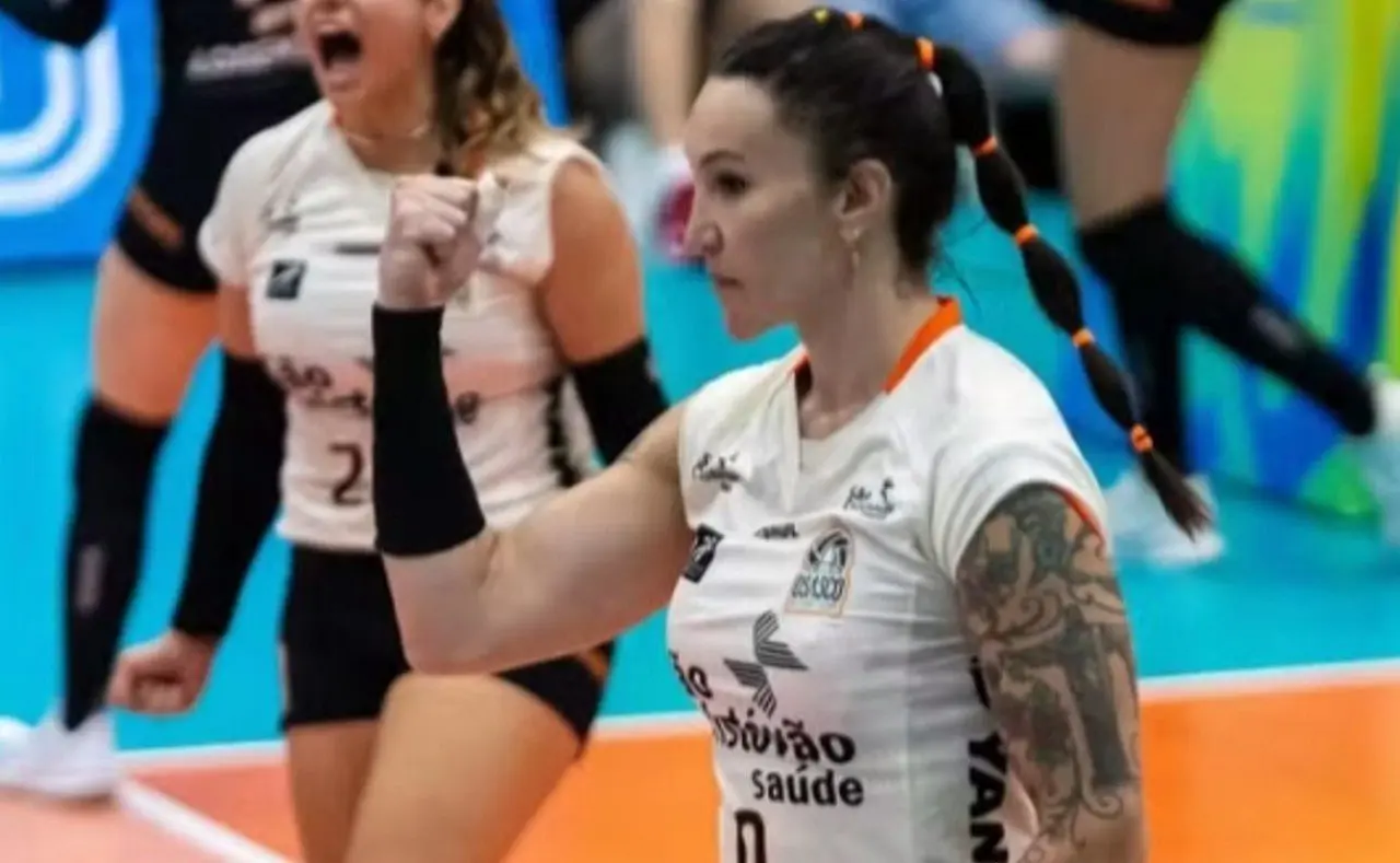 Tifanny, campeã da Copa Brasil de Vôlei pelo Osasco - Foto: Divulgação CBV