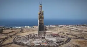 Saudi Arabia advances in the construction of the Jeddah Tower, the future tallest building in the world