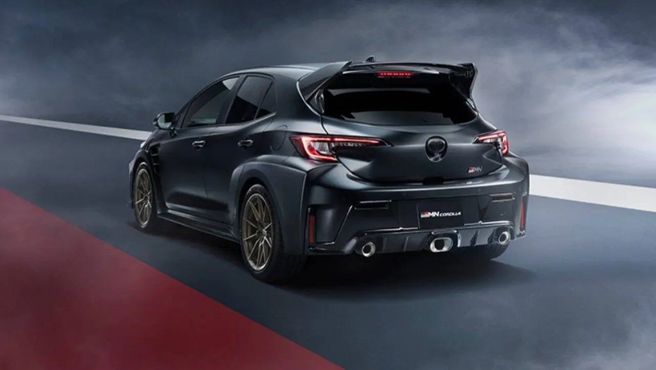 Rear of the Corolla GRMN - Disclosure