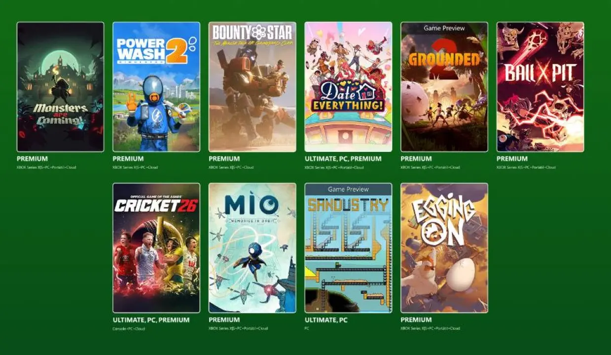 xbox game pass august