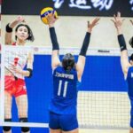 Yukiko Wada atacando ©Volleyball World ( (C) Daily Sports )