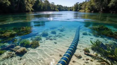 Saiba como funciona a instalação de fibra óptica em rios amazônicos