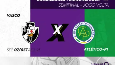 Nesta segunda (7), Vasco e Atlético-PI decidem vaga na final do Brasileirão Feminino A2 na tela da TV Brasil