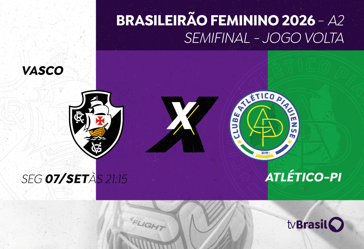 Vasco e Atlético-PI decidem finalista da Série A2 do Brasileirão Feminino ao vivo na TV Brasil nesta segunda-feira (7)