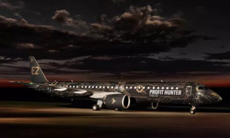Aeronave comercial E95-E2 é o maior jato comercial já produzido pela Embraer - Imprensa Embraer/Divulgação
