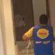 Boi invade loja de roupas e vendedor tenta laçar animal - Reprodução