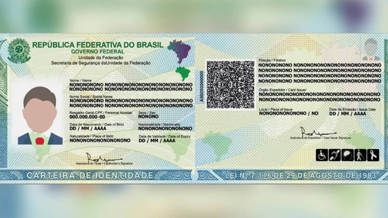 Carteira de Identidade Nacional - reprodução/Instituto-Geral de Perícias do RS)