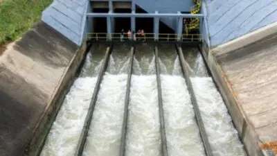 comportas da Barragem Sul, em Ituporanga - Divulgação