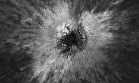 cratera na Lua - NASA Goddard/Intuitive Machines