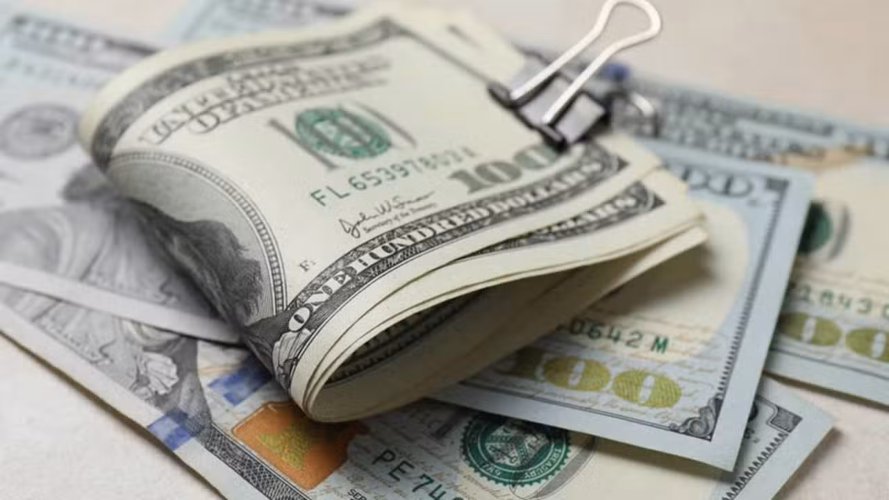 Dólar, notas de cem dólares - New Africa/ shutterstock.com