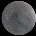 Encélado, lua de Saturno - Reprodução/Nasa