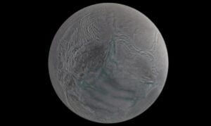 Encélado, lua de Saturno - Reprodução/Nasa