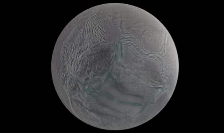 Encélado, lua de Saturno - Reprodução/Nasa
