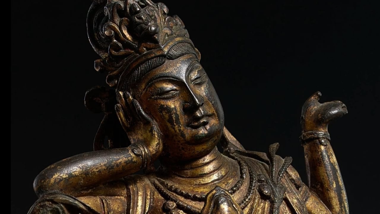 Escultura budista chinesa - Facebook/Casa de Leilão Sotheby's
