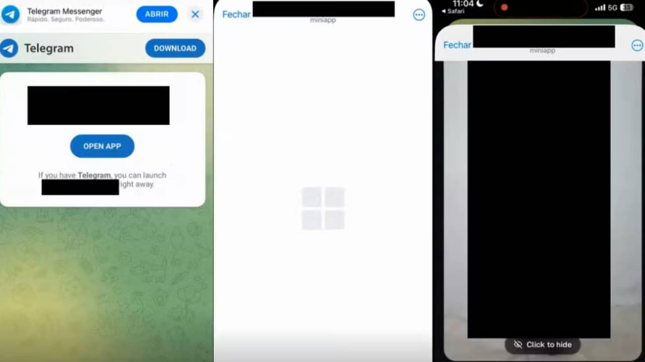 Exemplo de miniapp do Telegram - Reprodução/Telegram