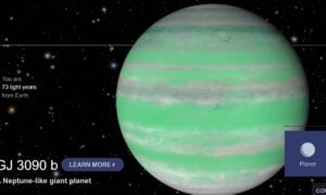 Exoplaneta GJ 3090 b - Reprodução/ Nasa