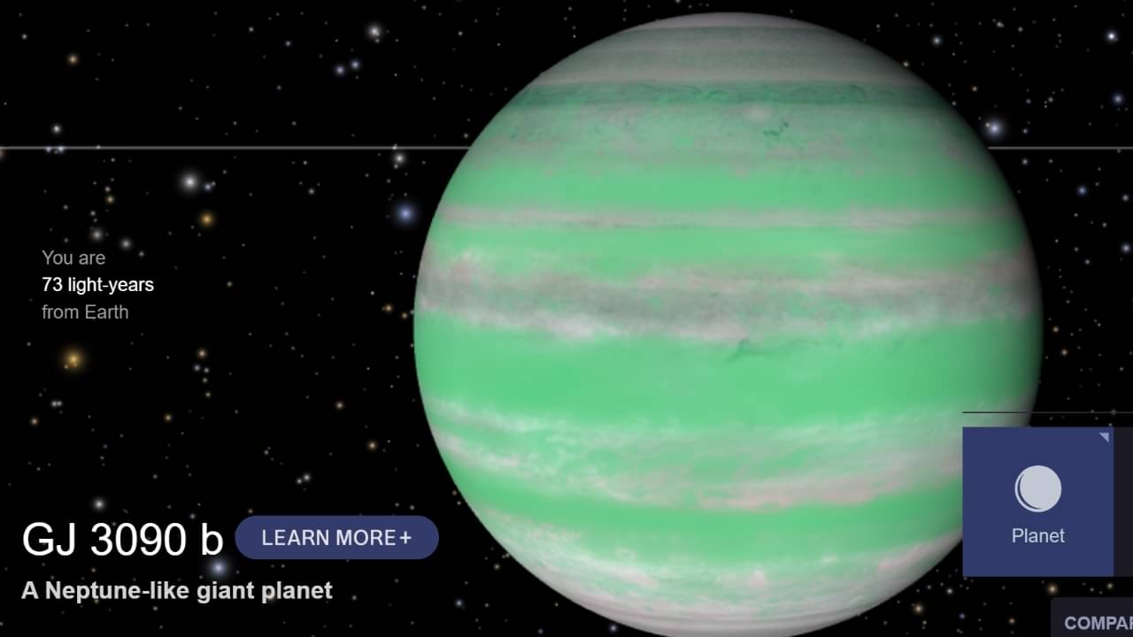 Exoplaneta GJ 3090 b - Reprodução/ Nasa