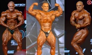 Felipe Moraes, Lucas Garcia e Vitor Porto nas prévias do Olympia 2026 - Reprodução/Integralmédica/Montagem