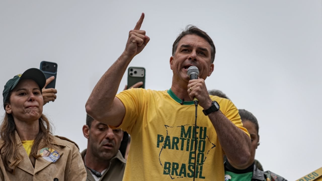Flávio Bolsonaro - Isabella Finholdt/NurPhoto - gettyimages.com.br