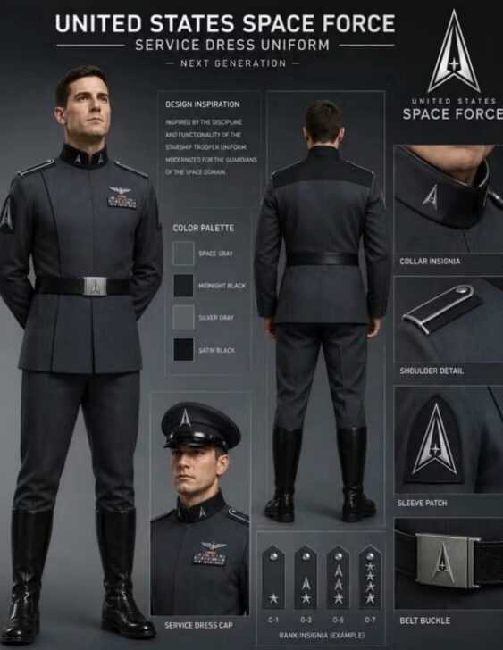 Força Espacial uniforme - Divulgação