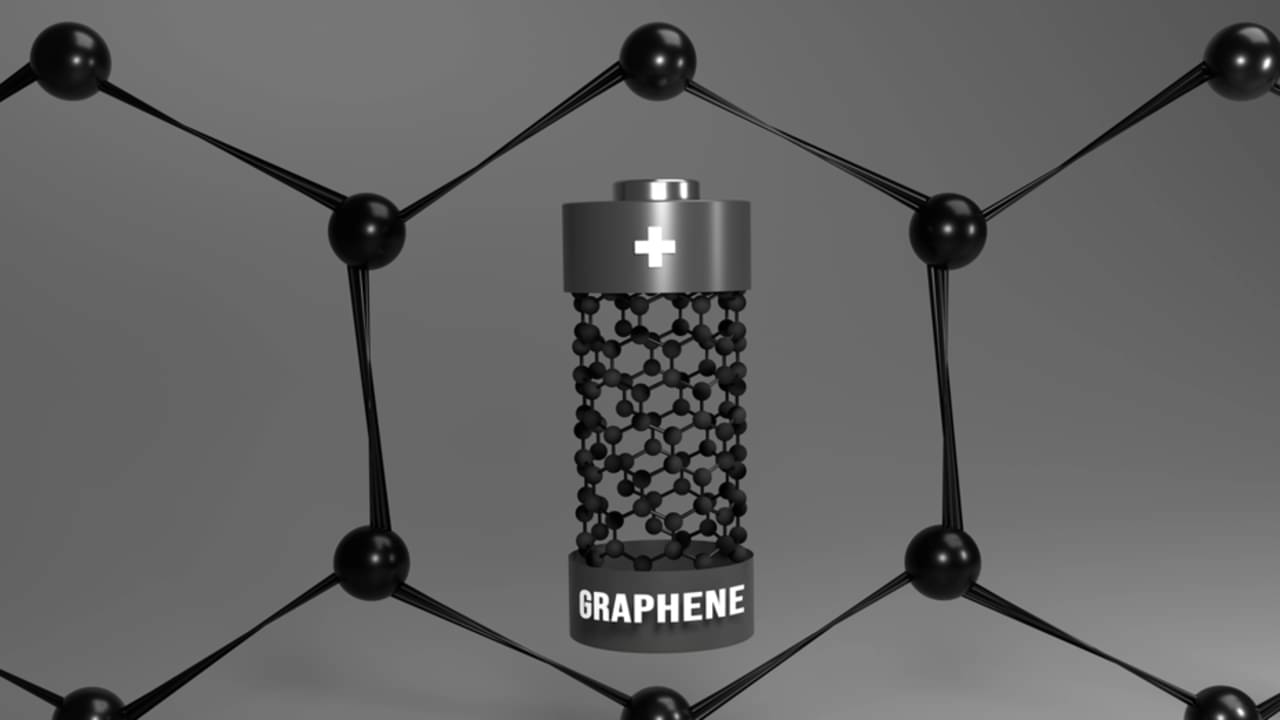 GrapheneOS, Conceito de bateria de grafeno - istockphoto.com
