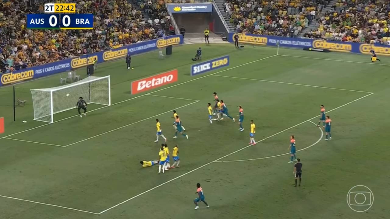 Irankunda golaço contra o Brasil - Reprodução/Globo