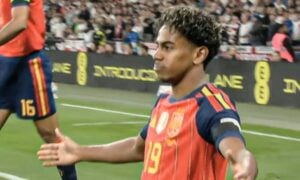 Lamine Yamal x Inglaterra - Reprodução ESPN