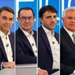Lula, Flávio, Cury, Renan, Caiado e Zema — reprodução Globo